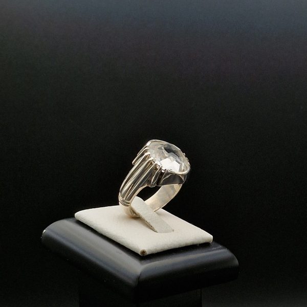 Durr Najafi Ring (Natural Quartz) - Handmade Silver Jewelry