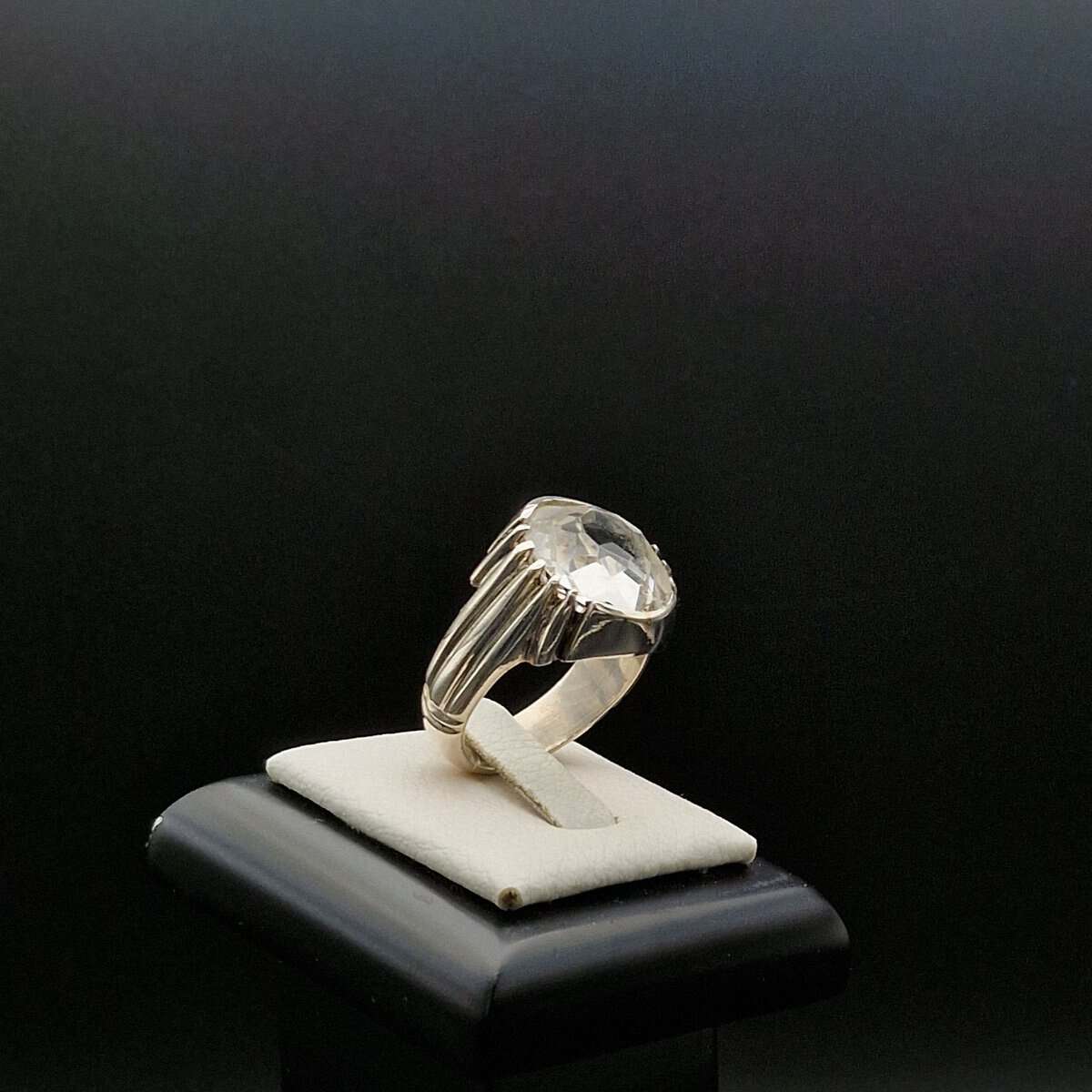 Durr Najafi Ring (Natural Quartz) - Handmade Silver Jewelry